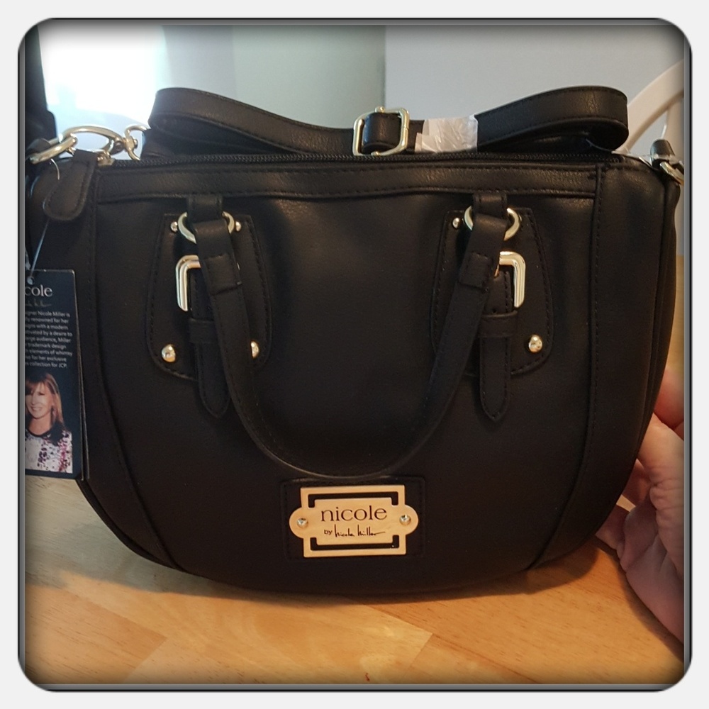 NWT Black Nicole Miller Purse